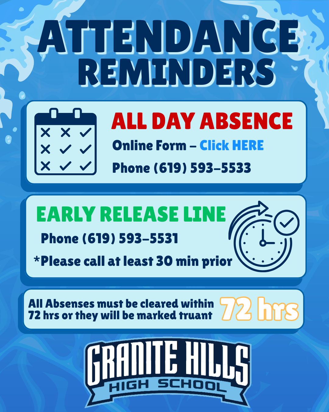 Early Release Line: 619-593-5531