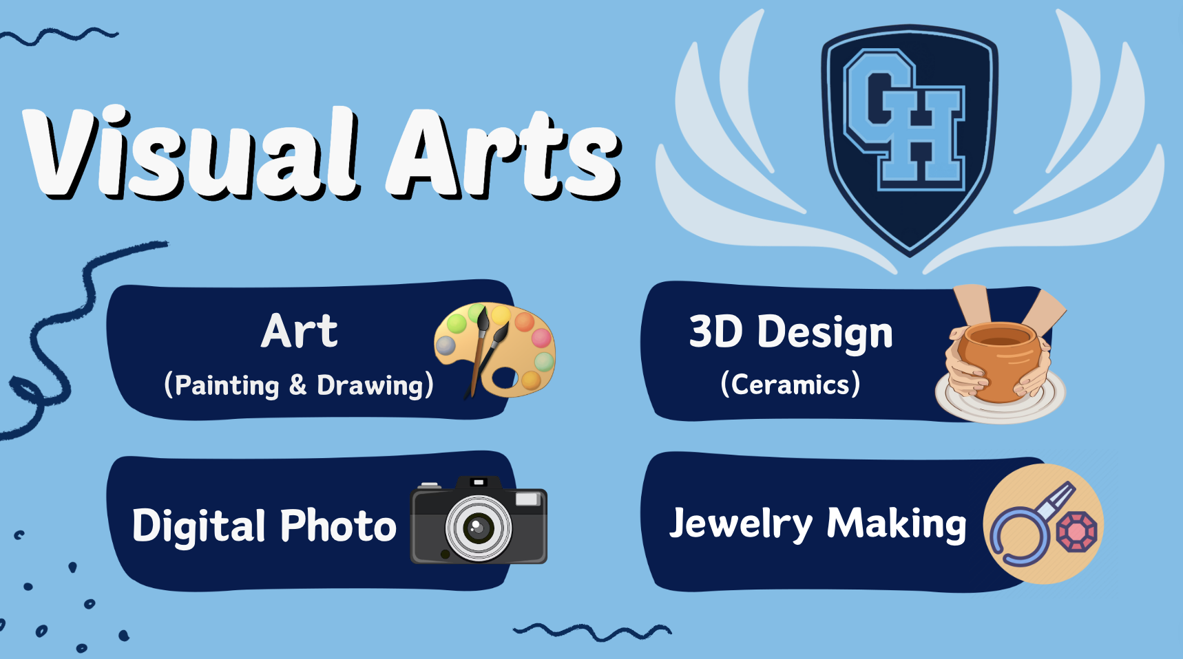 Visual Arts Art, 3D Design, Digital Photo, Jewelry Making