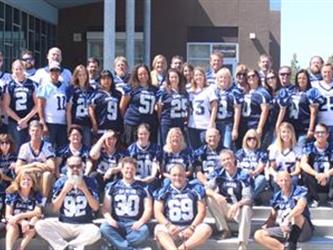 Staff in Football Jerseys