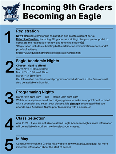 Incoming 9th Graders Becoming an Eagle